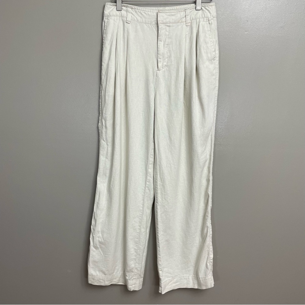 GAP Women's Wide Leg Pants in White